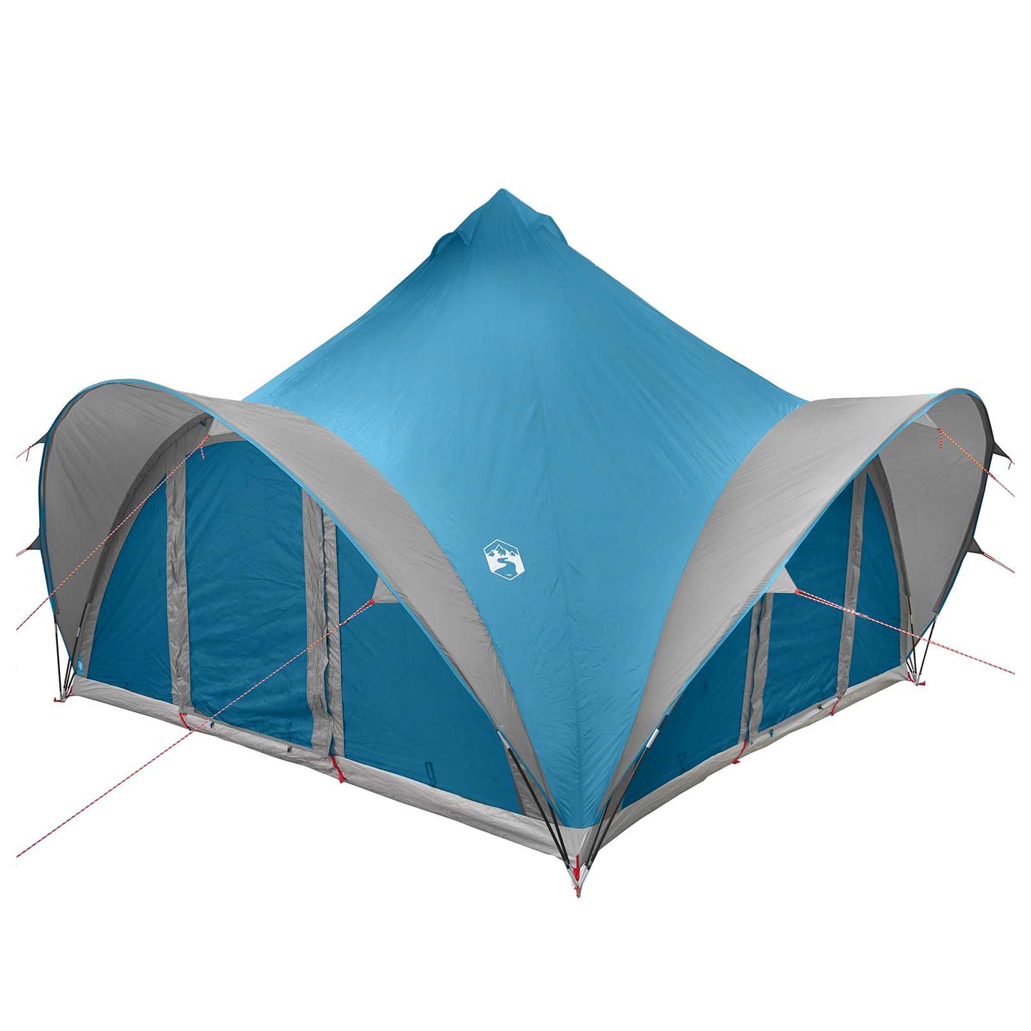 Tipi telt med tak Blå 6 personer Polyester og stål