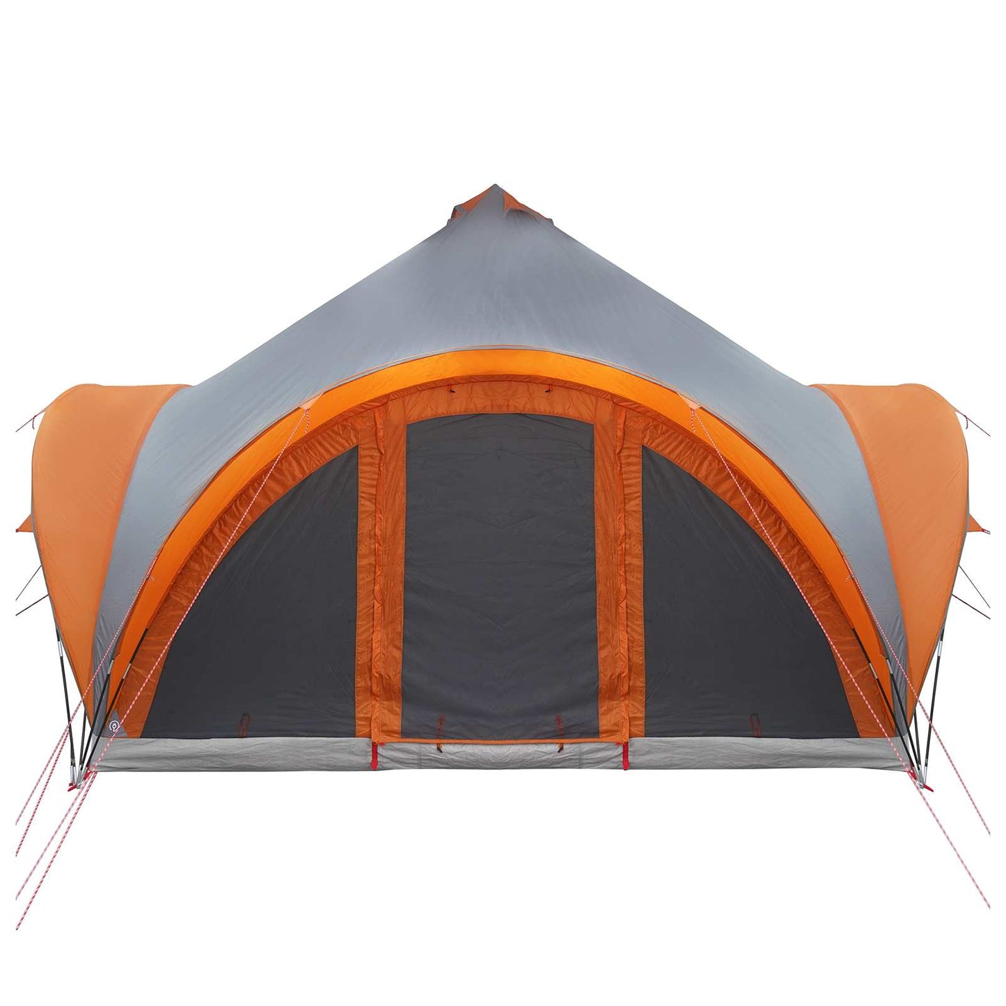 Tipi telt med tak Grå og Oransje 6 personer Polyester og stål
