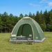 Camping Telt med tak med luftventil Grønn 190 x 140 x 105 cm