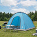 Camping Telt med tak med luftventil Blå 190 x 140 x 105 cm