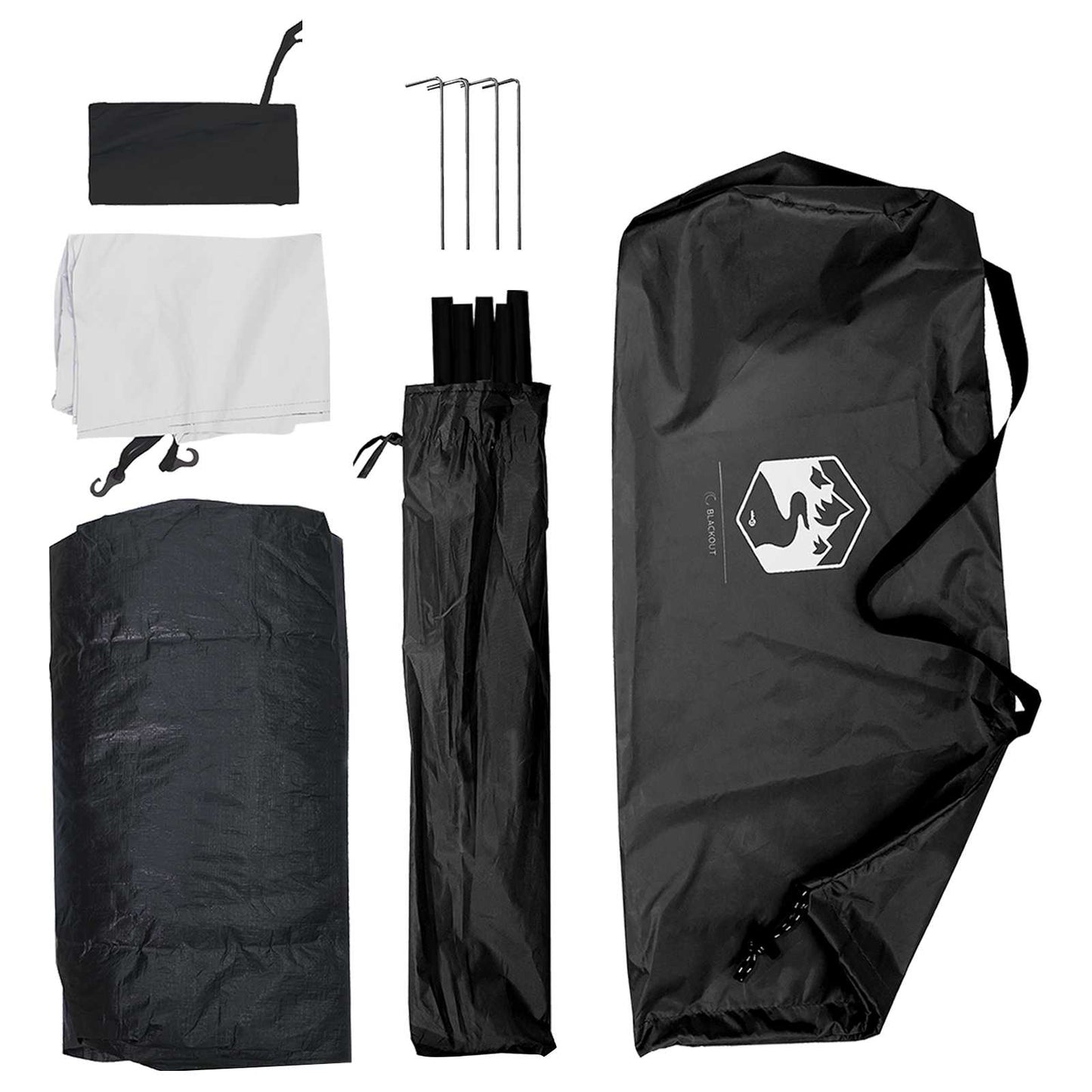 Camping Telt med tak 185T Polyester med PU belegg