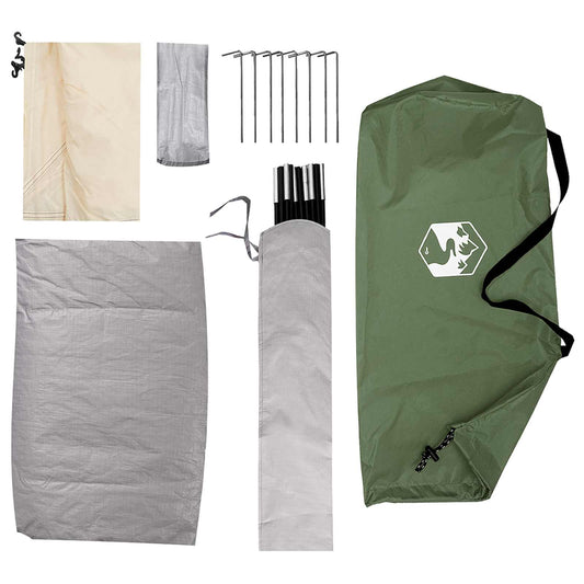 Camping Telt med tak med luftventil Grønn 275 x 215 x 125 cm