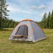 Camping Telt med tak Grå og Oransje 275 x 215 x 125 cm