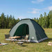 Camping Telt med tak Army grønn 275 x 215 x 125 cm