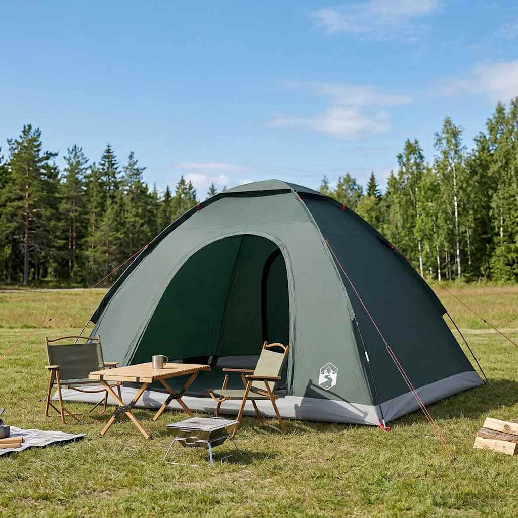 Camping Telt med tak Army grønn 275 x 215 x 125 cm
