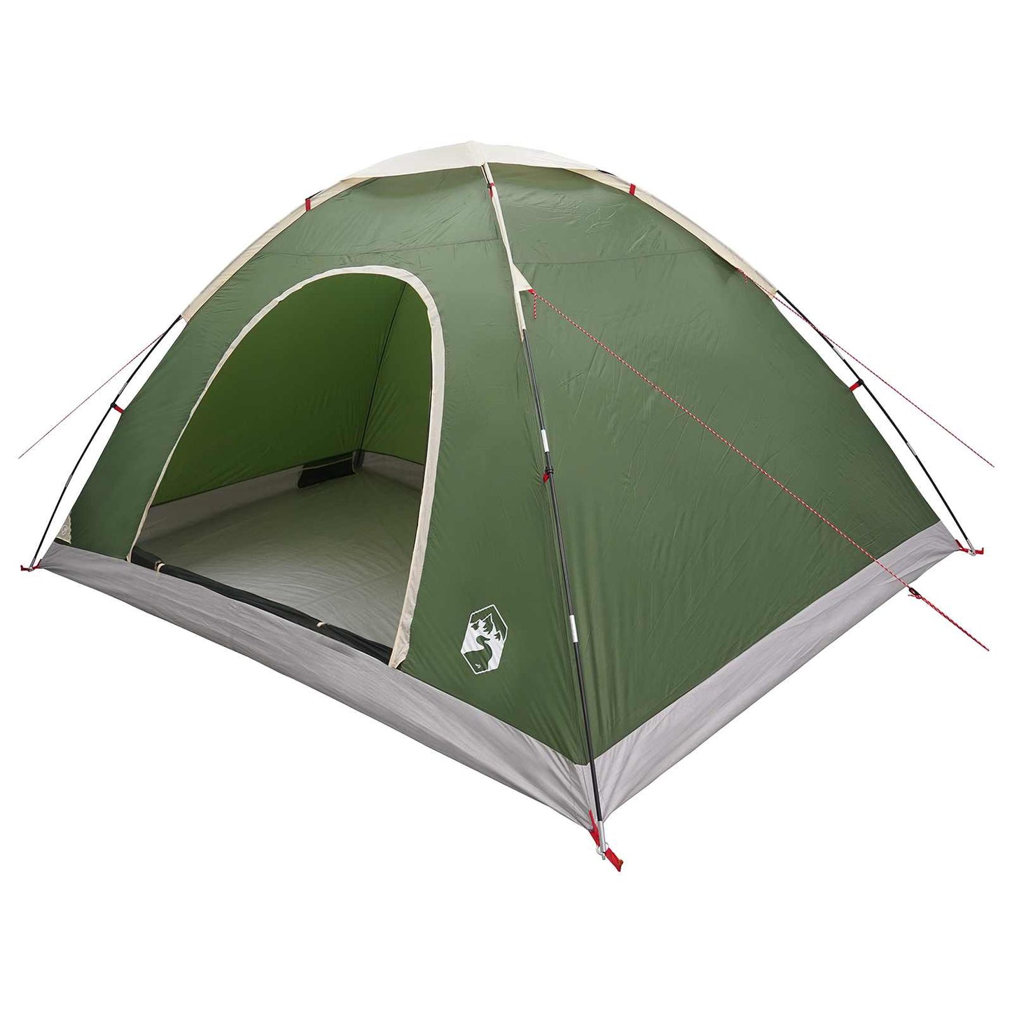 Camping Telt med tak med luftventil Grønn 335 x 275 x 180 cm