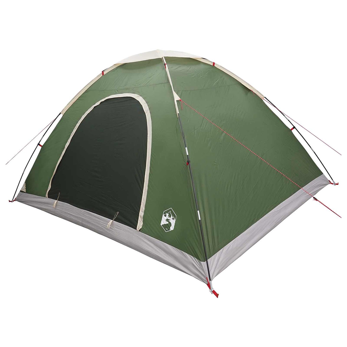 Camping Telt med tak med luftventil Grønn 335 x 275 x 180 cm