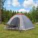 Camping Telt med tak Grå og Oransje 335 x 275 x 180 cm