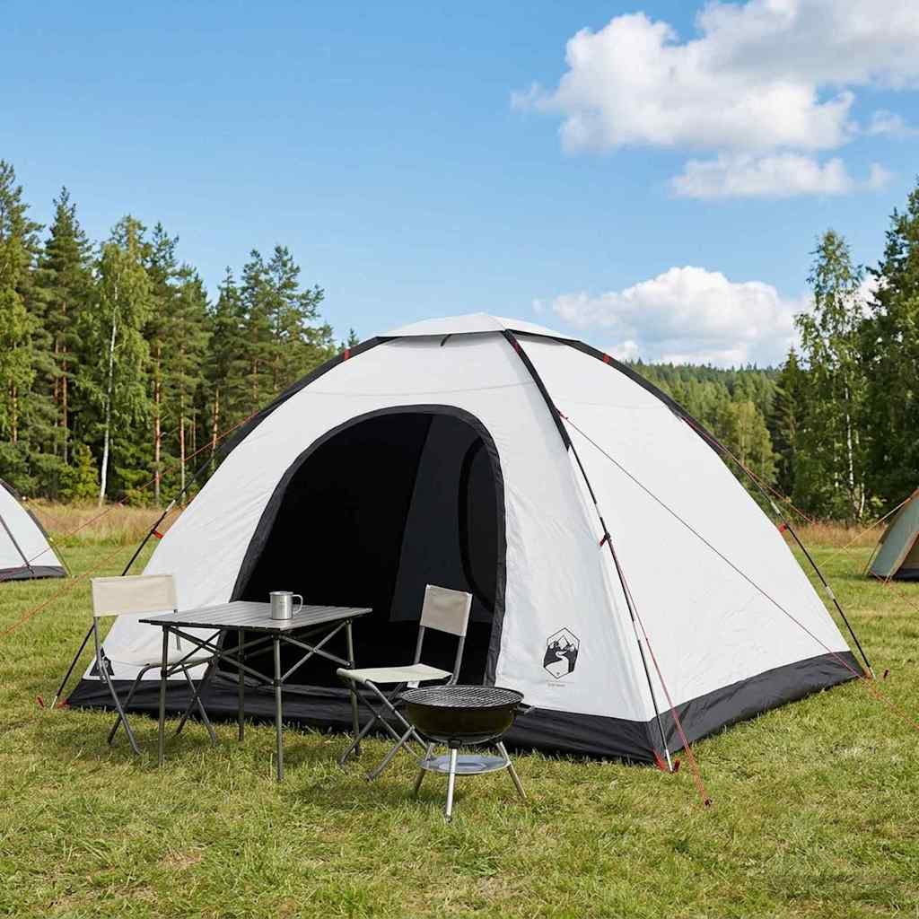 Camping Telt med tak Hvit Blackout 335 x 275 x 180 cm