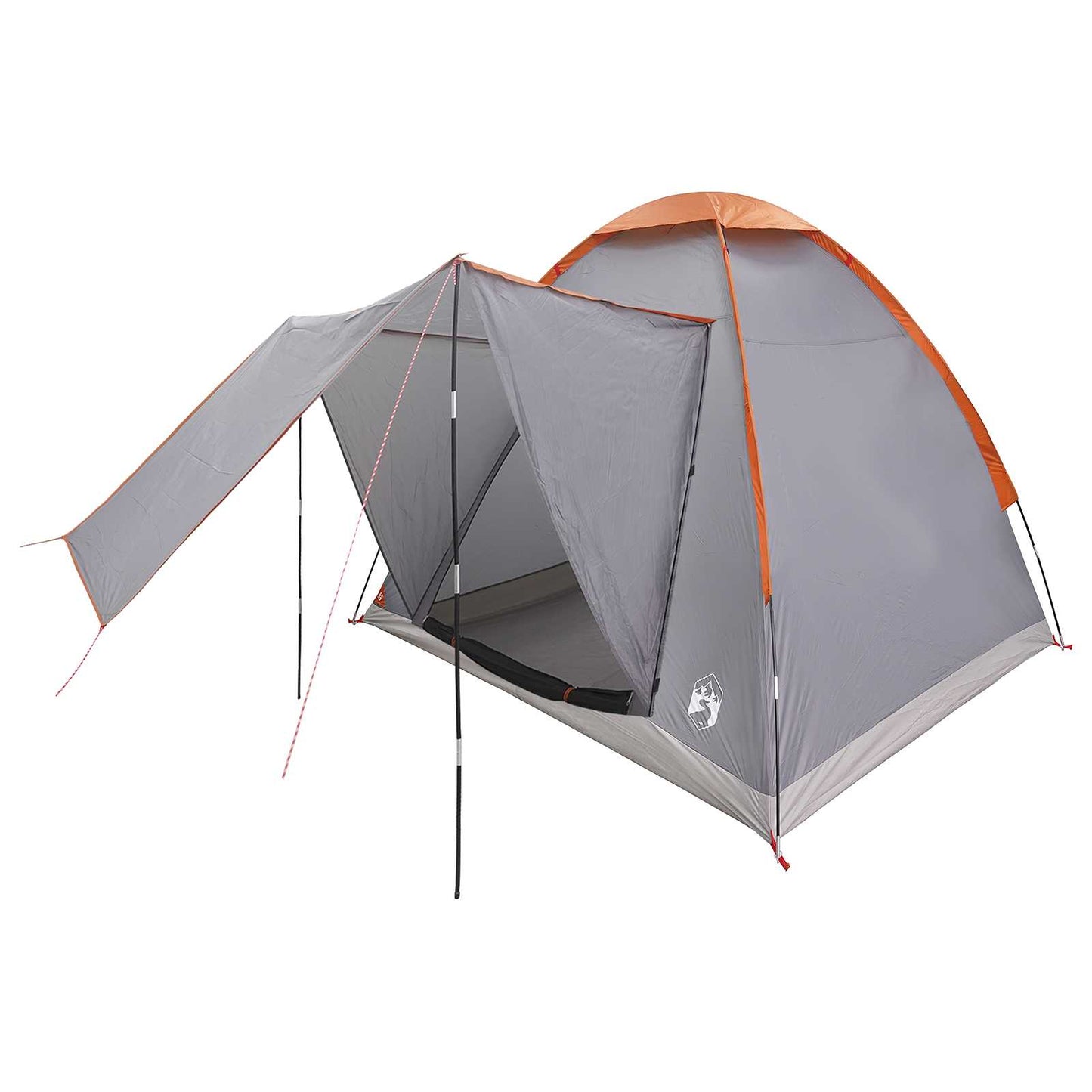 Camping Telt Grå og Oransje 2-personers Polyester og stål
