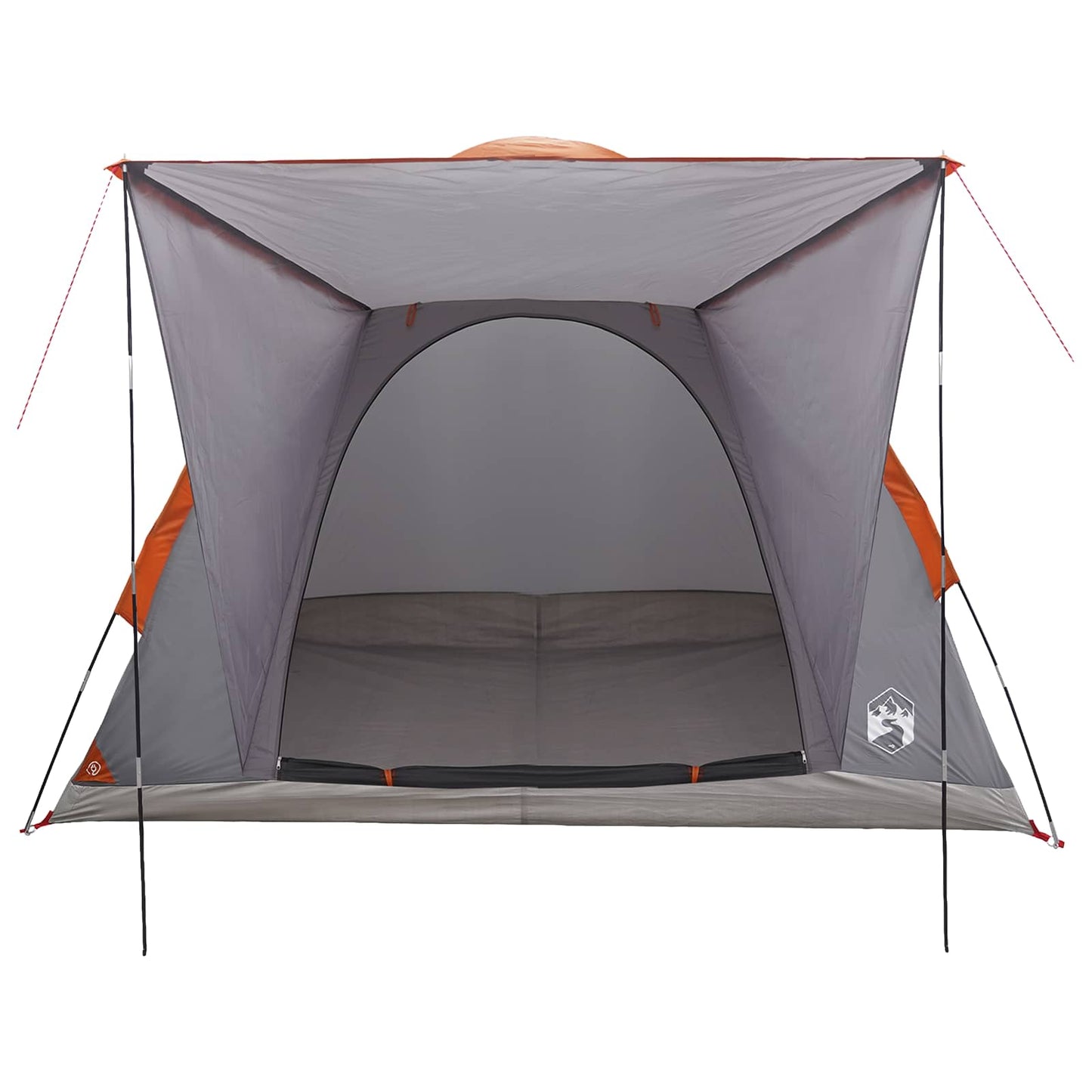 Camping Telt Grå og Oransje 2-personers Polyester og stål