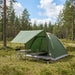 Camping Telt med tak Grønn 4 personer Polyester og stål