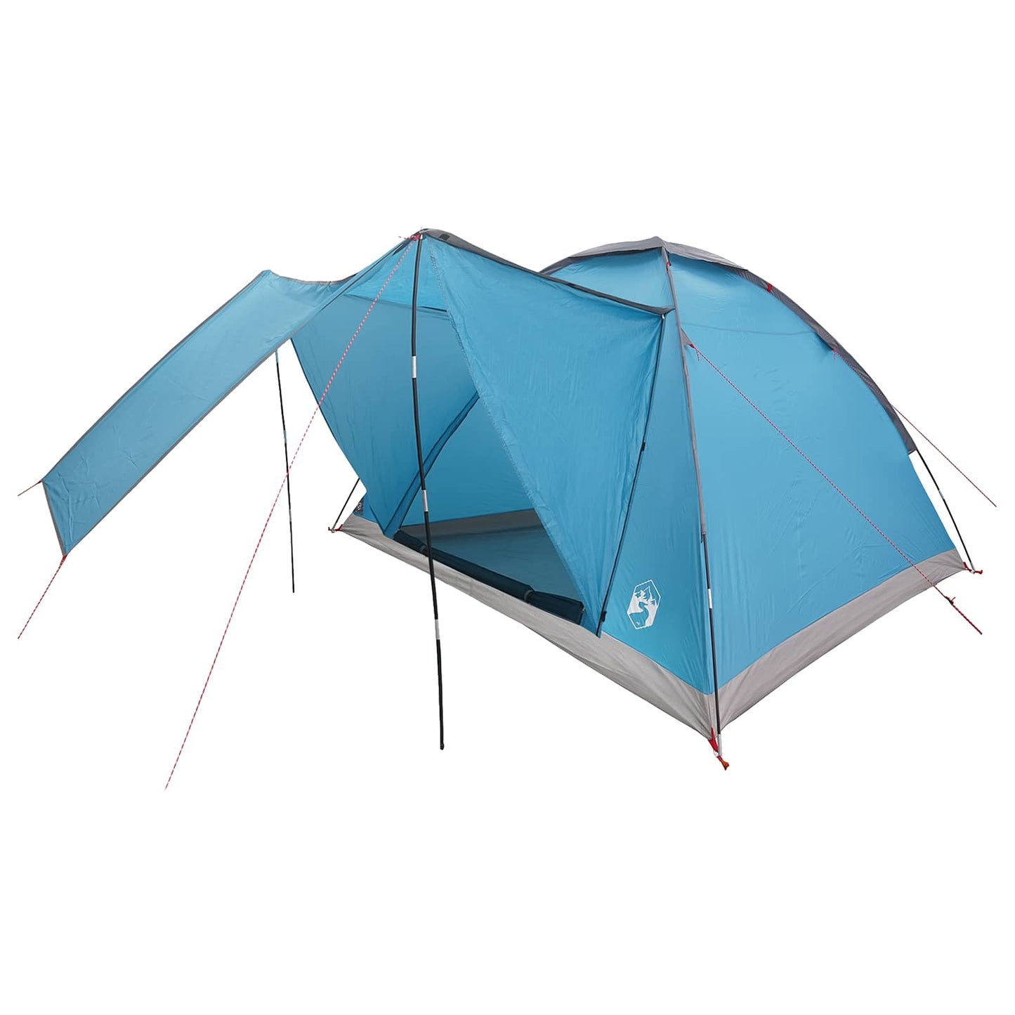 Camping Telt med tak Blå 4 personer Polyester og stål