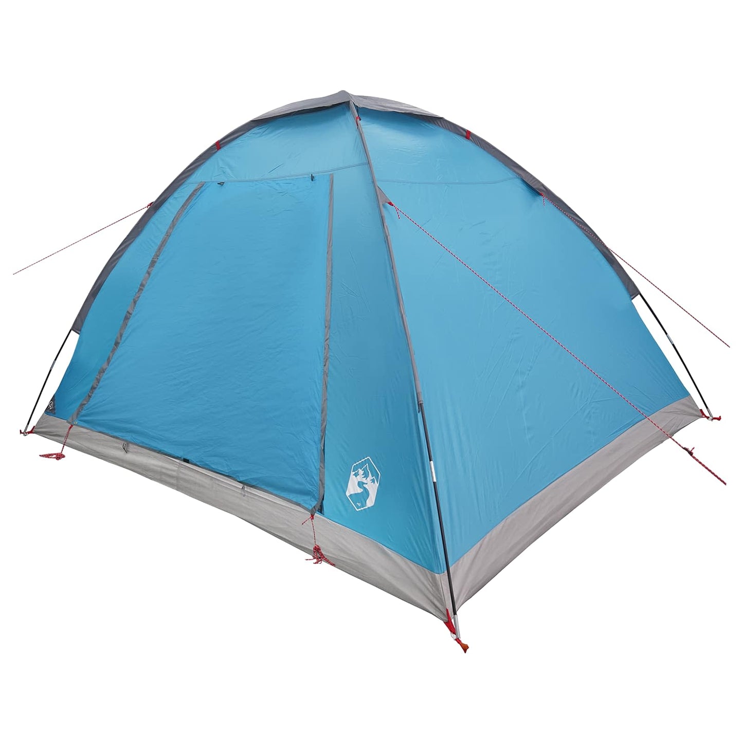 Camping Telt med tak Blå 4 personer Polyester og stål