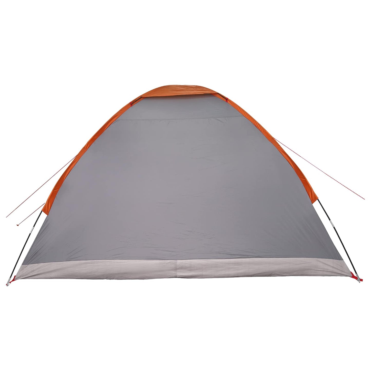 Camping Telt Grå og Oransje 4 personer Polyester og stål