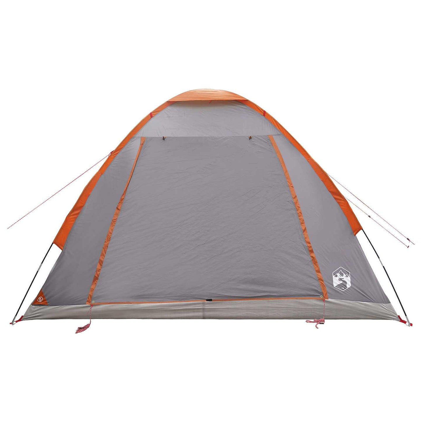 Camping Telt Grå og Oransje 4 personer Polyester og stål