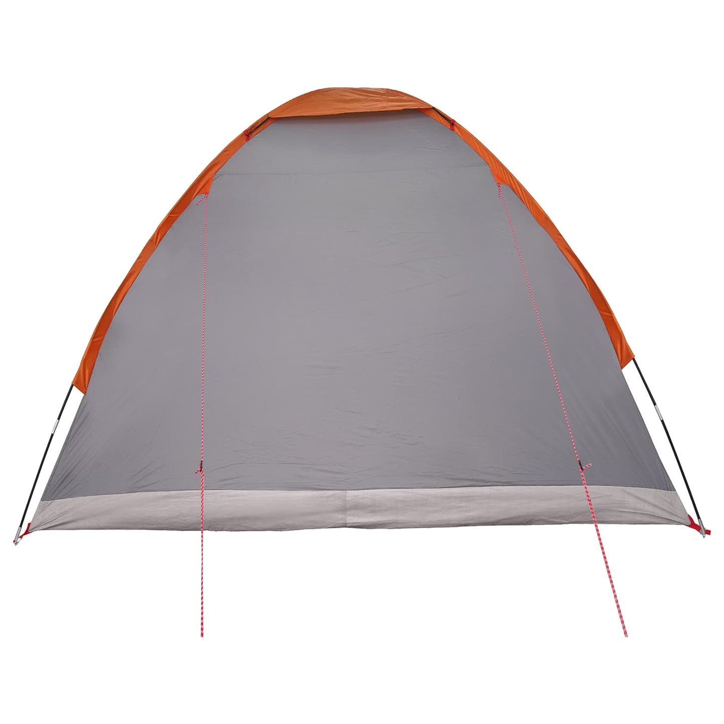 Camping Telt Grå og Oransje 4 personer Polyester og stål