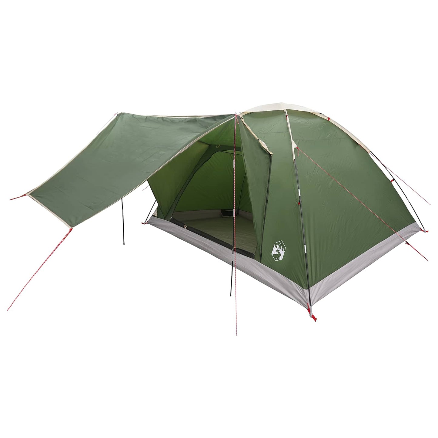 Camping Telt med tak Grønn 6 personer Polyester og stål