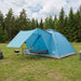 Camping Telt med tak Blå 6 personer Polyester og stål