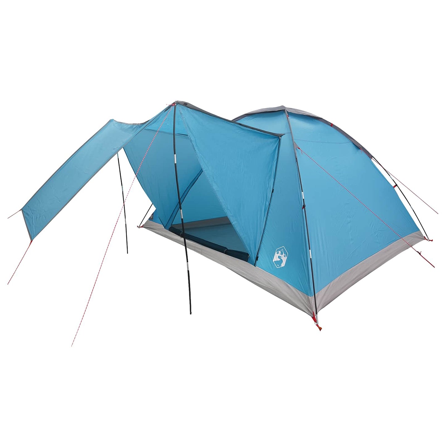 Camping Telt med tak Blå 6 personer Polyester og stål