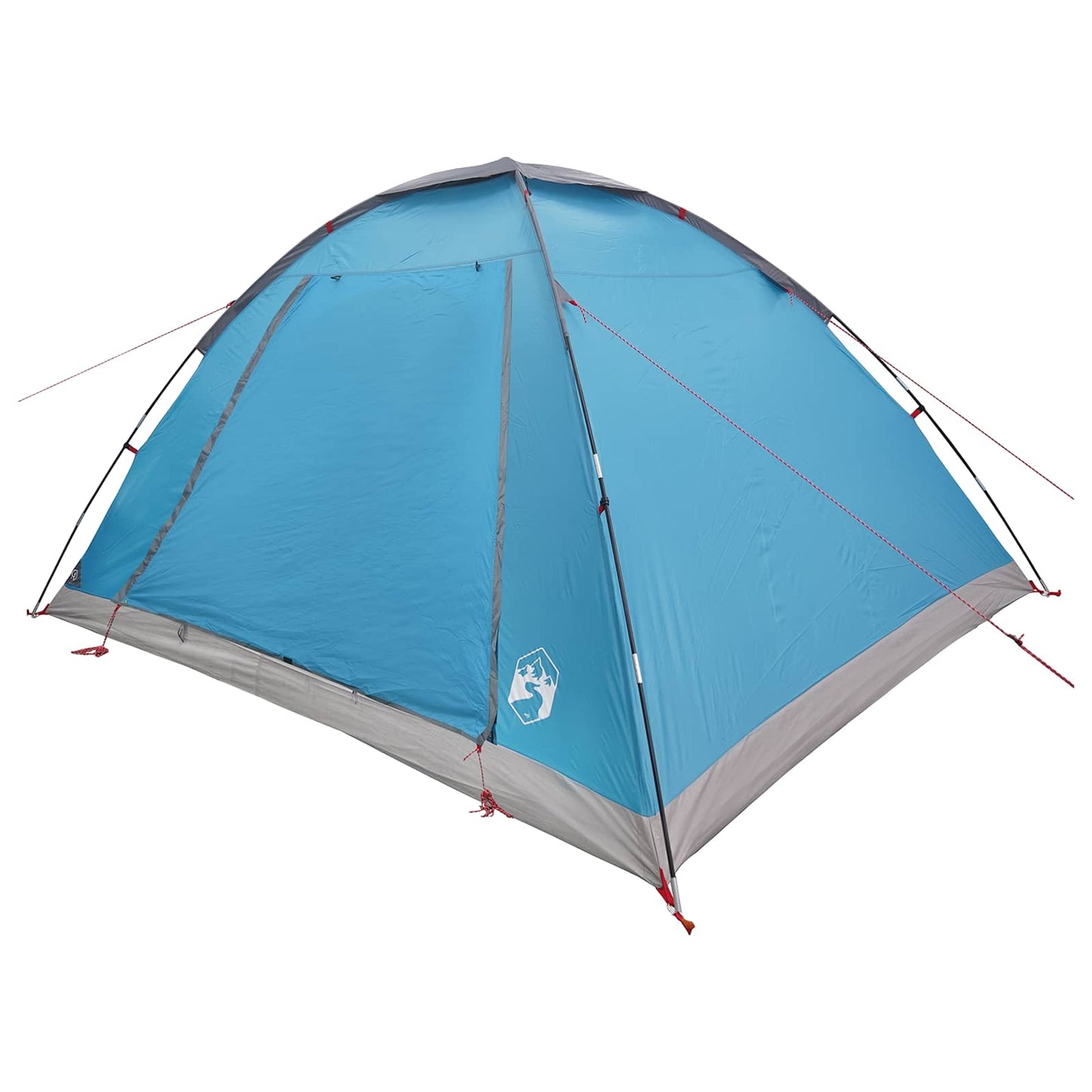 Camping Telt med tak Blå 6 personer Polyester og stål