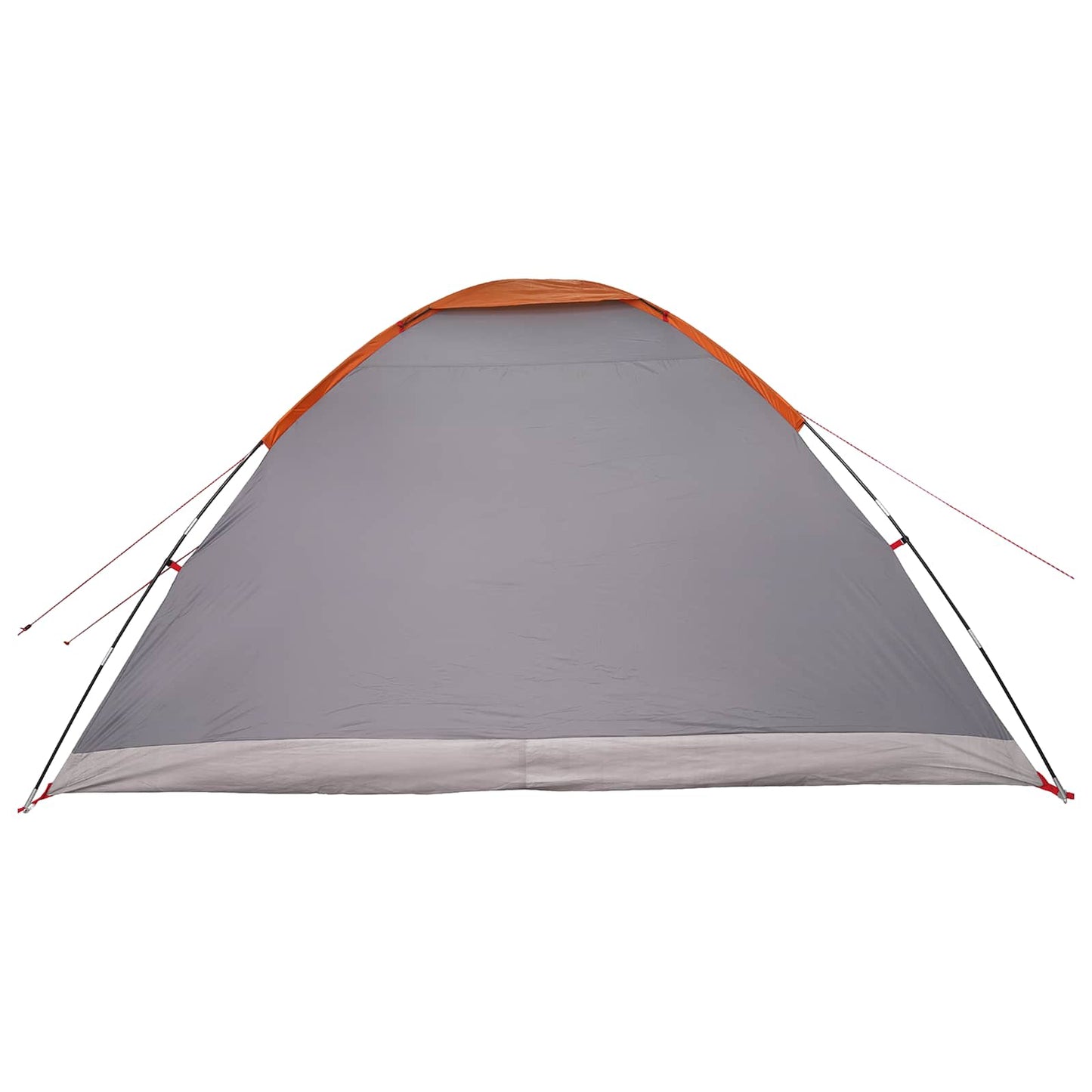 Camping Telt Grå og Oransje 6 personer Polyester og stål