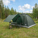 Camping Telt Army grønn 335 x 275 x 180 cm Polyester og stål