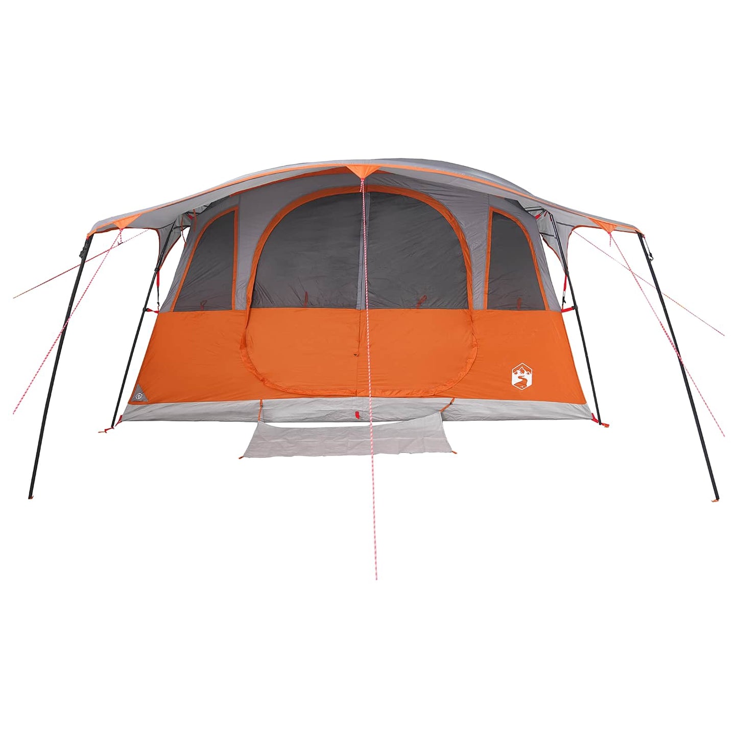 Tunneltelt Grå og Oransje 366 x 244 x 198 cm Polyester og stål