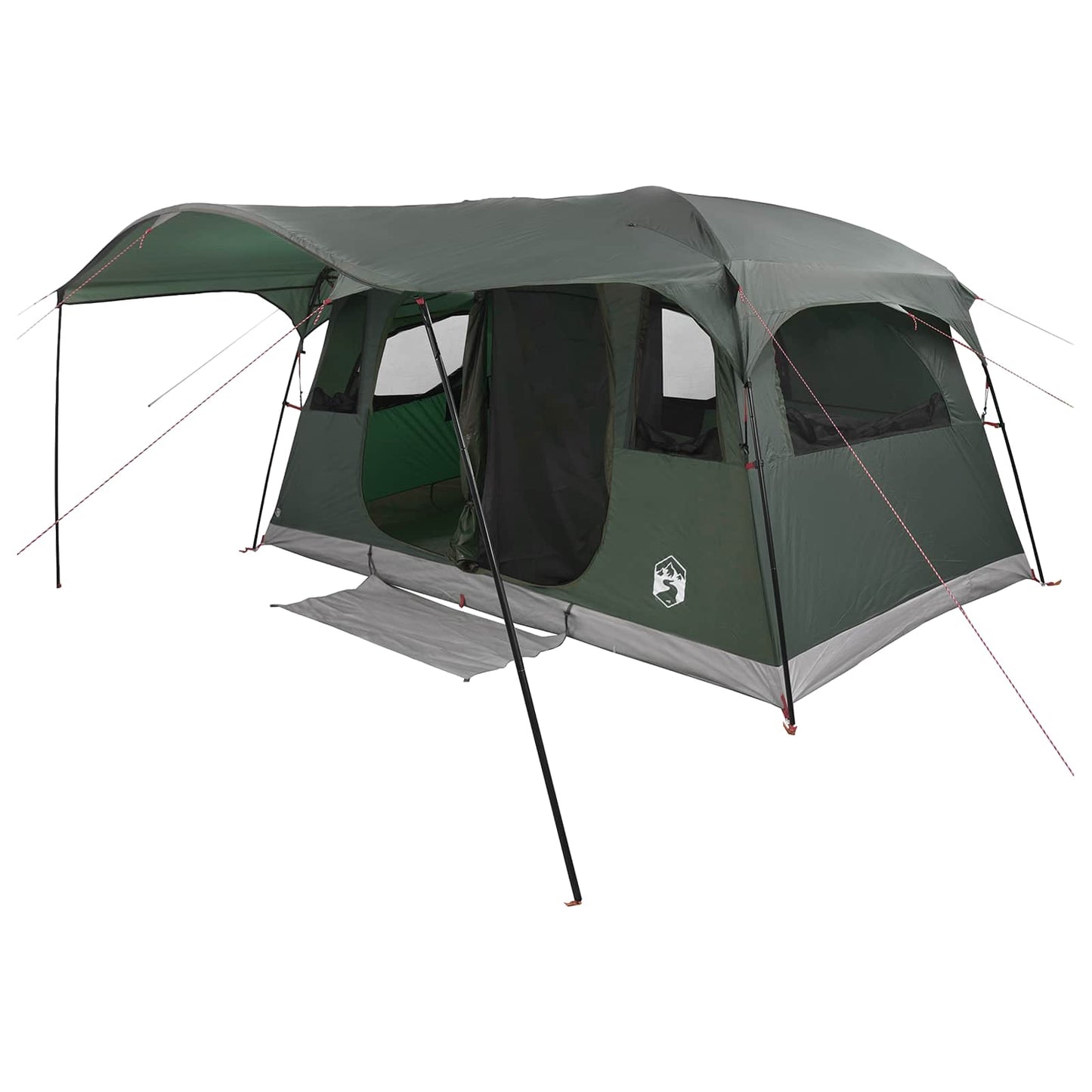 Tunneltelt Army grønn 366 x 244 x 198 cm Polyester og stål