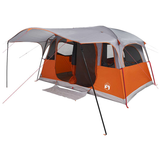 Tunneltelt Grå og Oransje 427 x 305 x 205 cm Polyester og stål