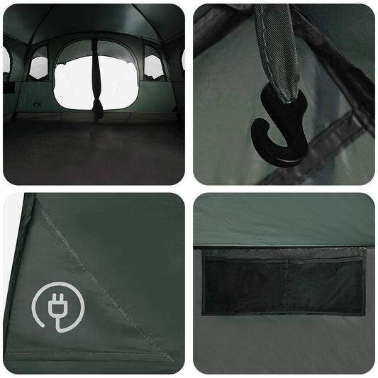 Tunneltelt Army grønn 427 x 305 x 205 cm Polyester og stål