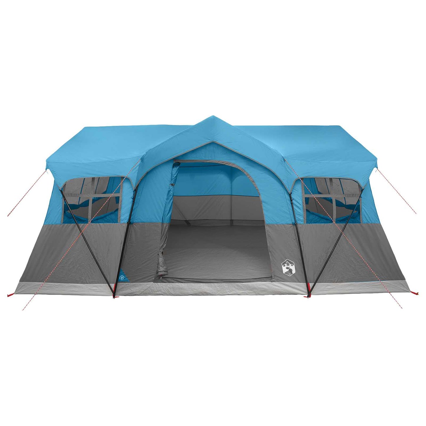 Familietelt med tak Blå 487 x 340 x 216 cm Polyester og stål