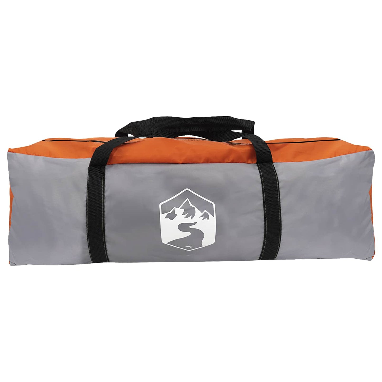Familietelt Grå og Oransje 487 x 340 x 216 cm Polyester og stål