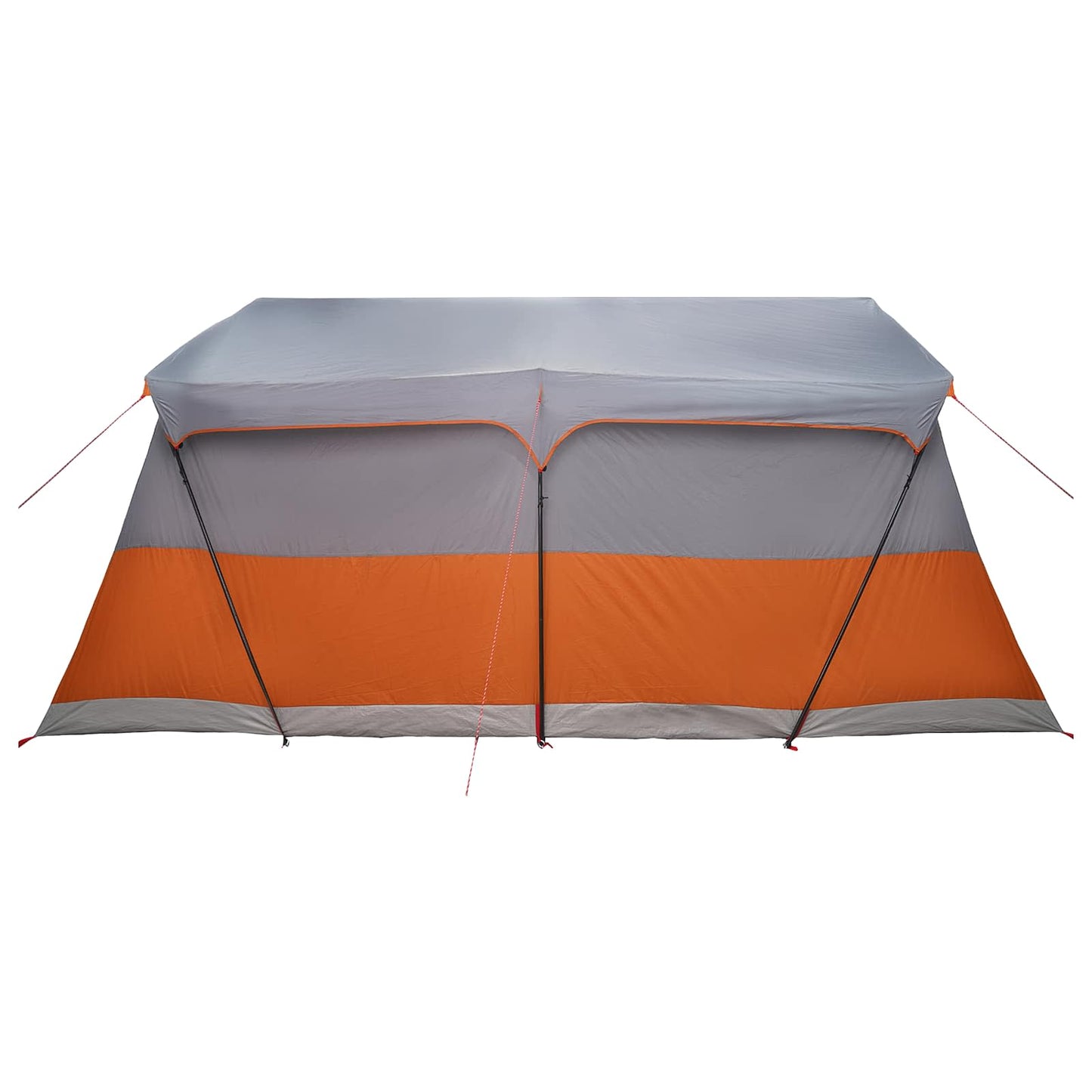 Familietelt Grå og Oransje 487 x 340 x 216 cm Polyester og stål