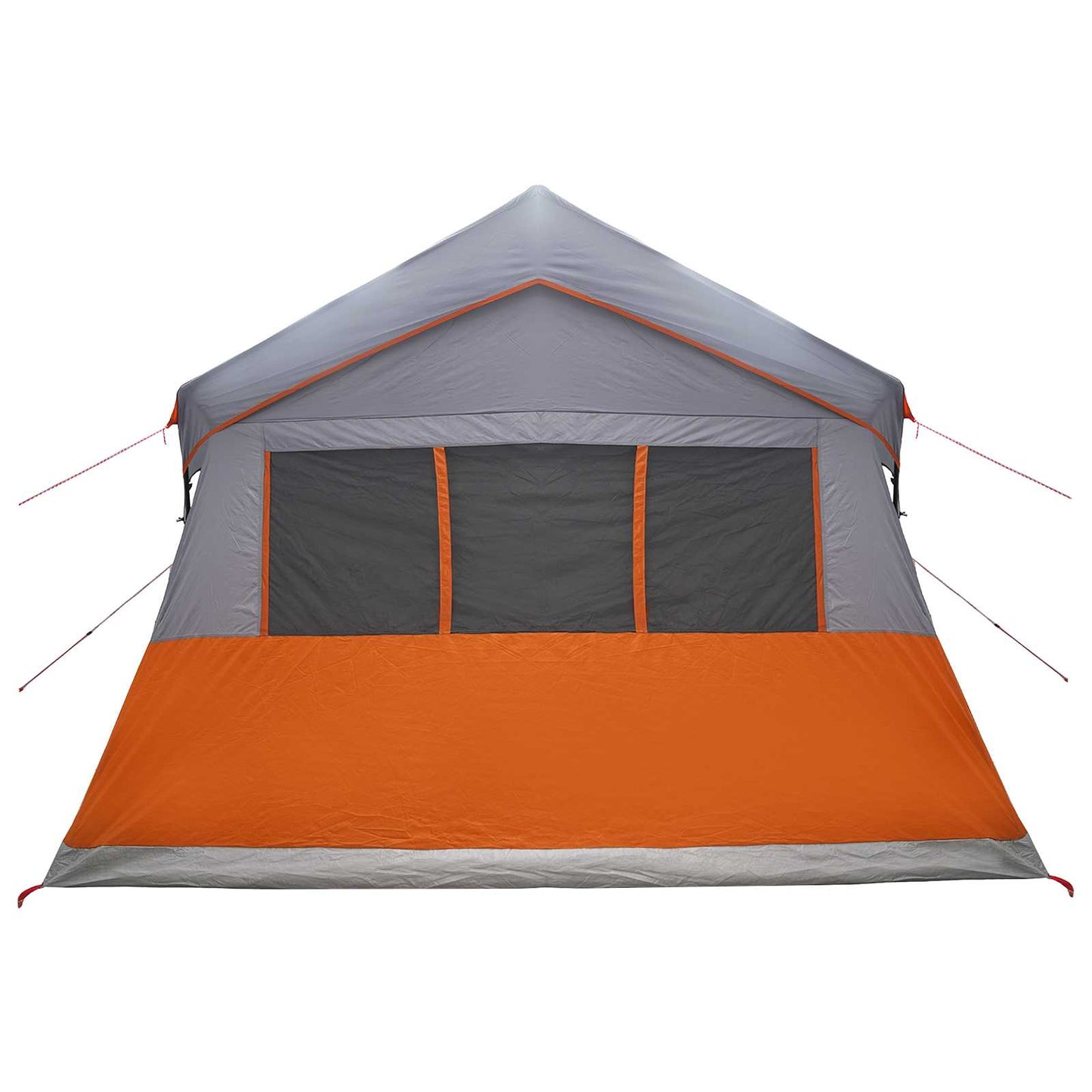 Familietelt Grå og Oransje 487 x 340 x 216 cm Polyester og stål