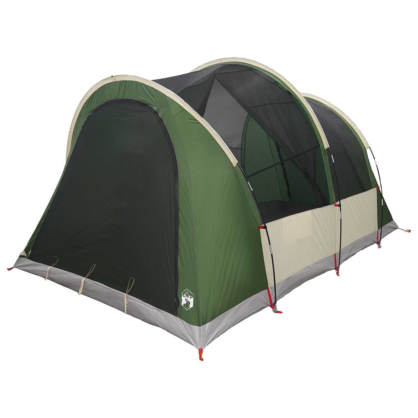 Tunneltelt med tak Grønn 370 x 275 x 210 cm Polyester og stål