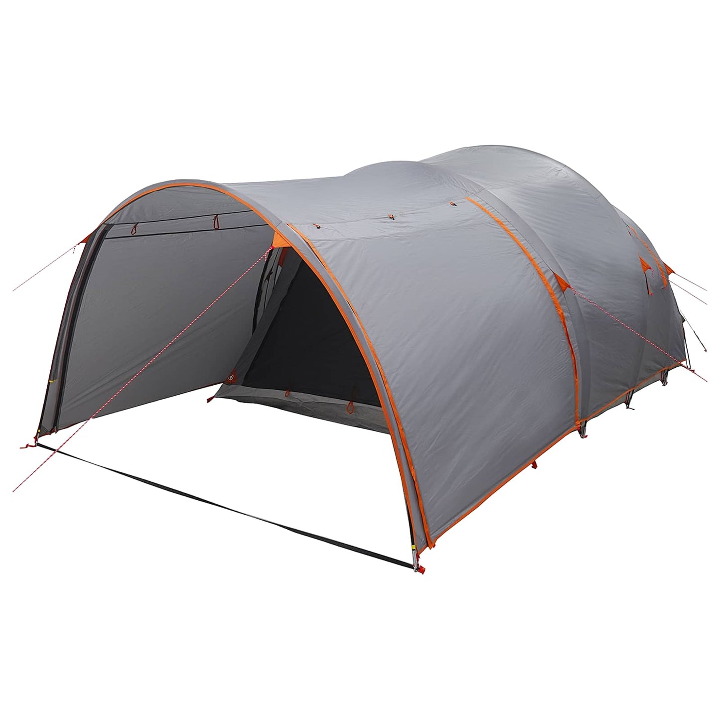 Tunneltelt Grå og Oransje 370 x 275 x 210 cm Polyester og stål