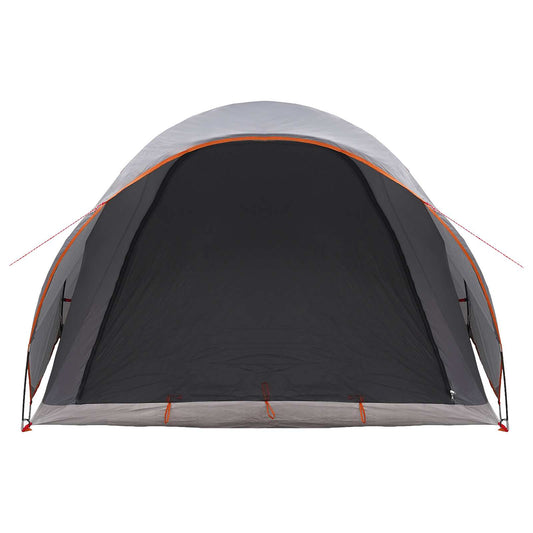 Tunneltelt Grå og Oransje 370 x 275 x 210 cm Polyester og stål