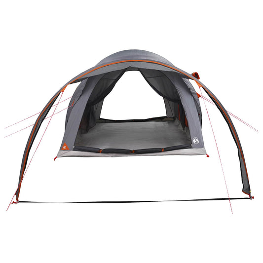 Tunneltelt Grå og Oransje 370 x 275 x 210 cm Polyester og stål