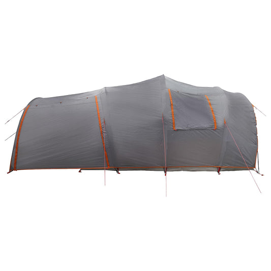 Tunneltelt Grå og Oransje 370 x 275 x 210 cm Polyester og stål