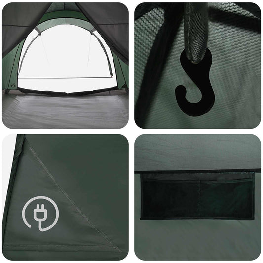 Tunneltelt Army grønn 370 x 275 x 210 cm Polyester og stål