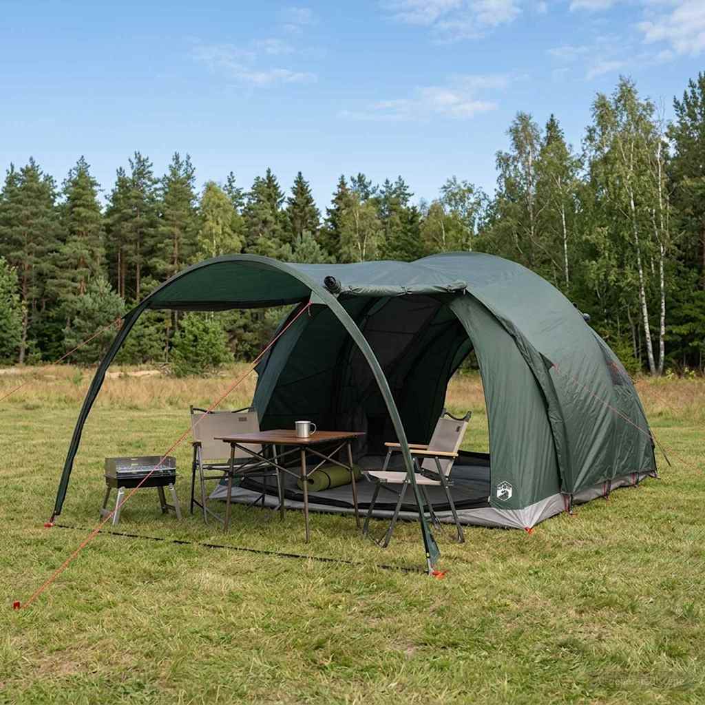 Tunneltelt Army grønn 370 x 275 x 210 cm Polyester og stål