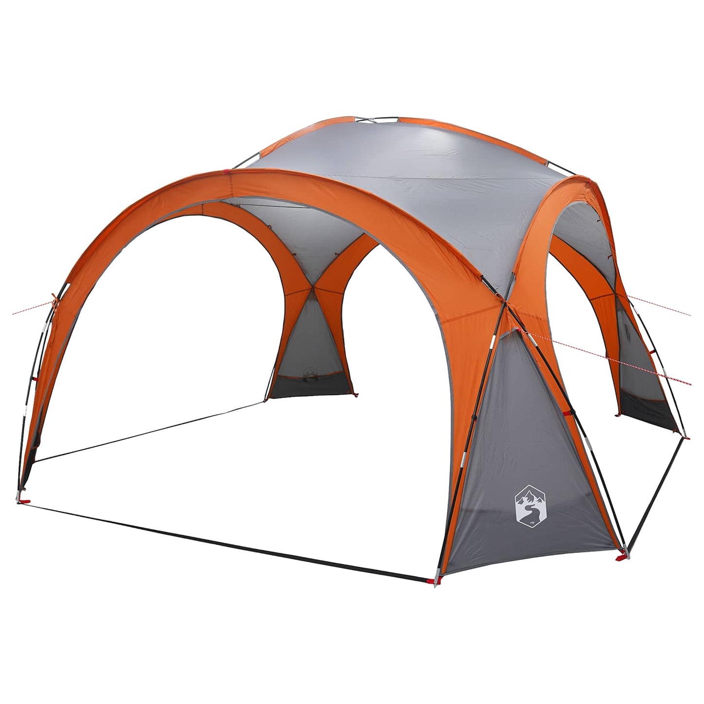 Sidesekk Grå og Oransje 410 x 410 x 250 cm Polyester og stål