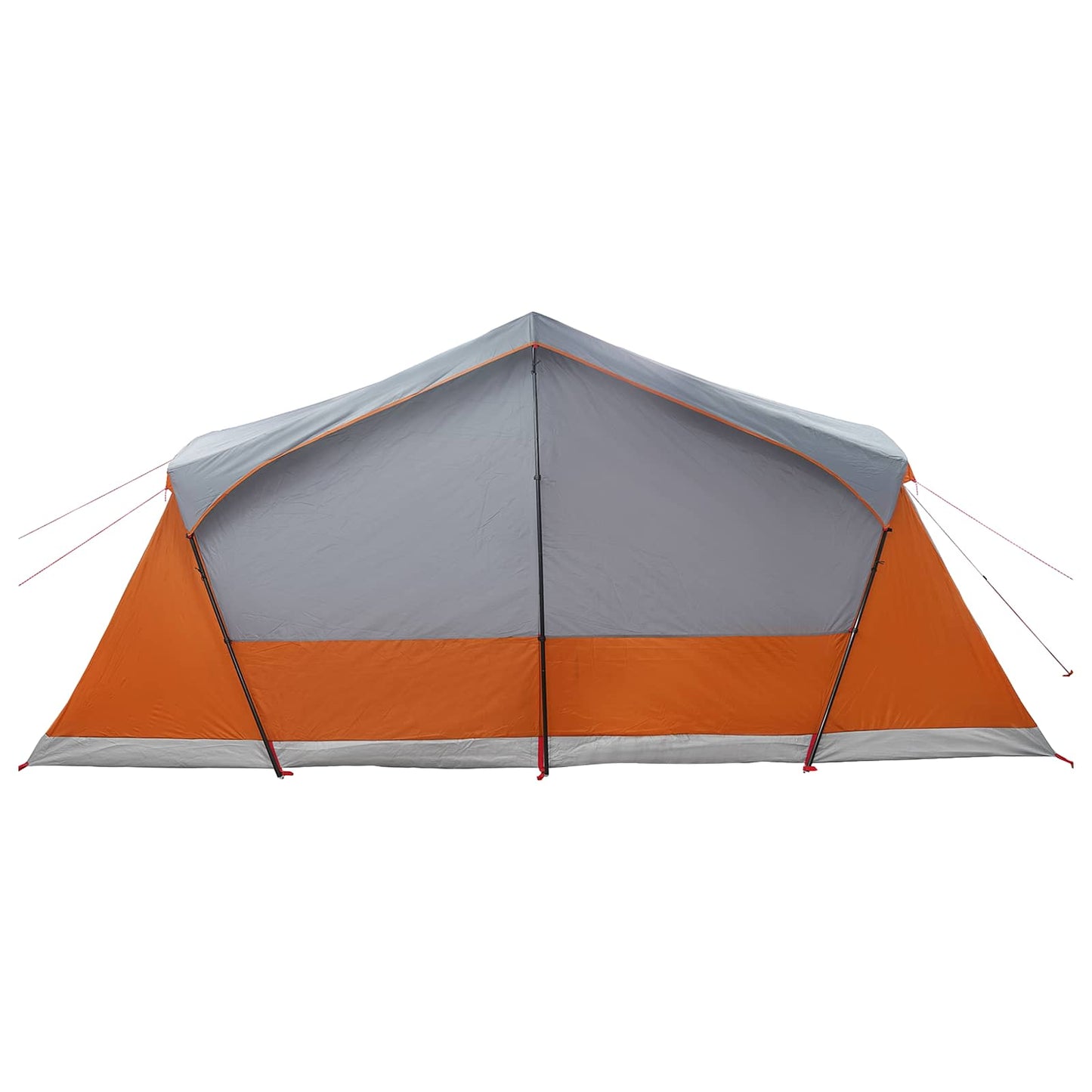 Hyttetelt Grå og Oransje 480 x 273 x 205 cm Polyester og stål