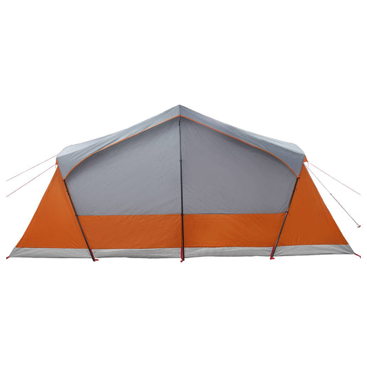Hyttetelt Grå og Oransje 480 x 273 x 205 cm Polyester og stål