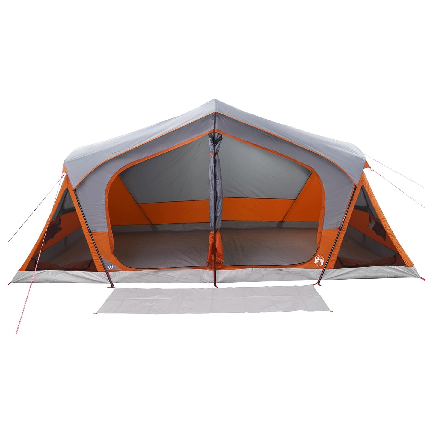 Hyttetelt Grå og Oransje 480 x 273 x 205 cm Polyester og stål