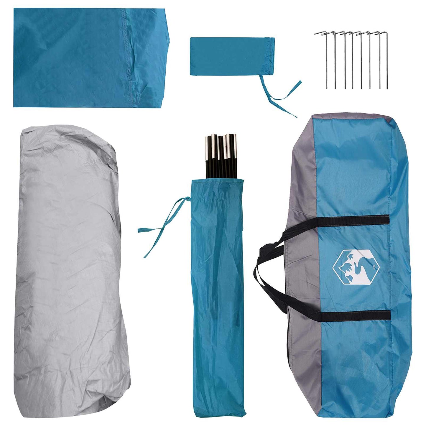 Sofort Telt med tak Blå 305 x 215 x 140 cm Polyester og stål