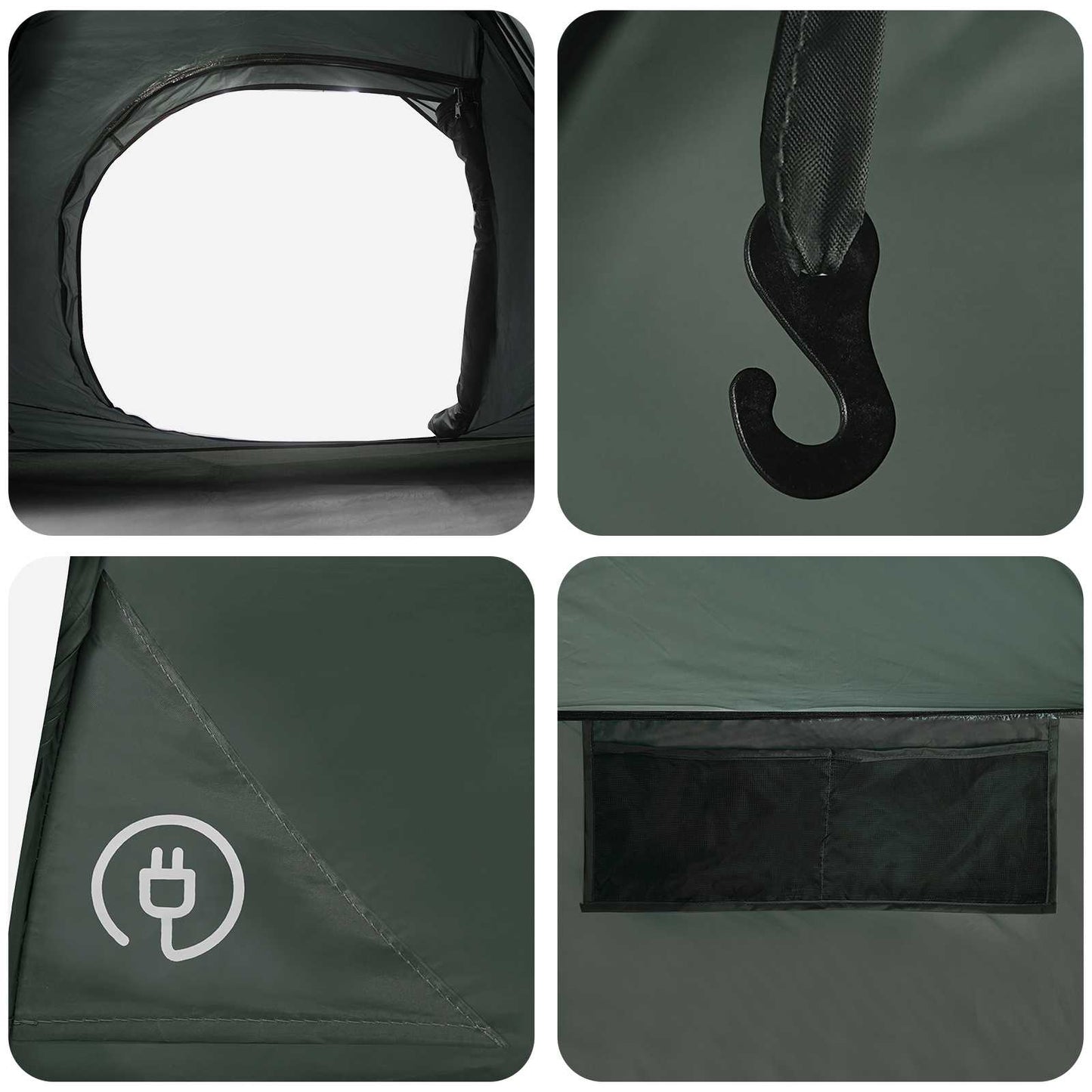 Sofort Telt Army grønn 305 x 215 x 140 cm Polyester og stål
