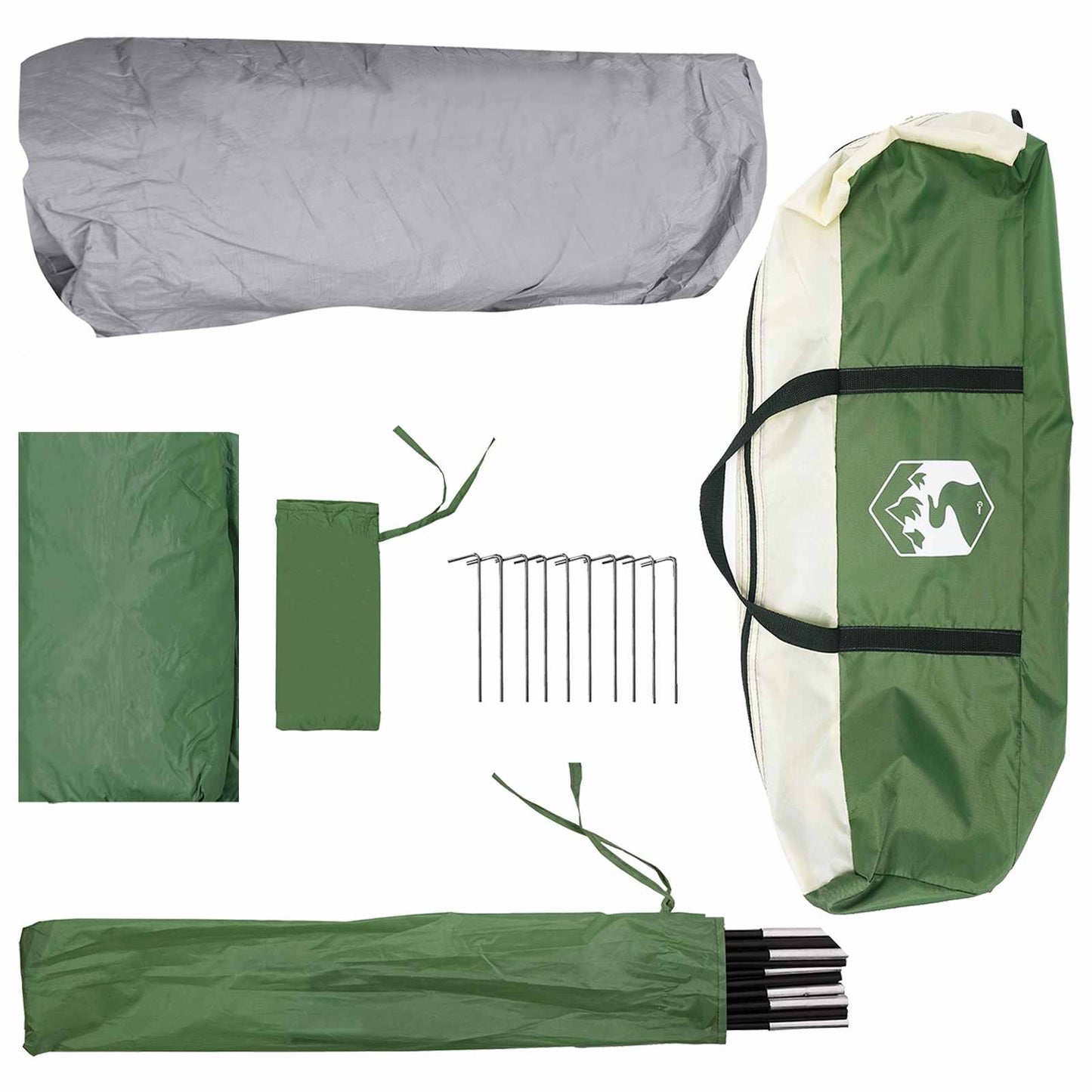 Sofort Telt med tak Grønn 305 x 275 x 190 cm Polyester og stål