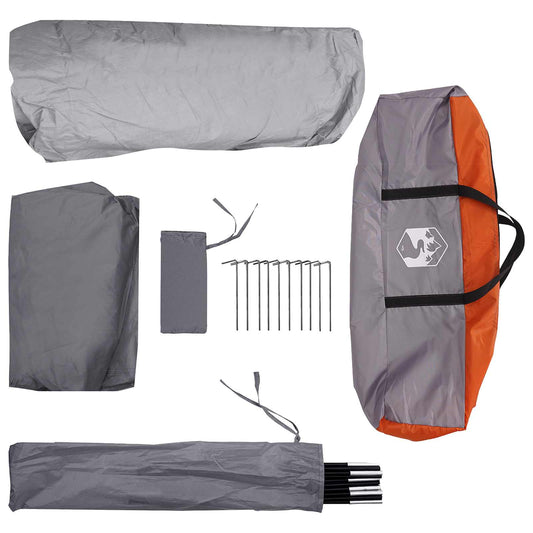 Sofort Telt Grå og Oransje 365 x 380 x 200 cm Polyester og stål